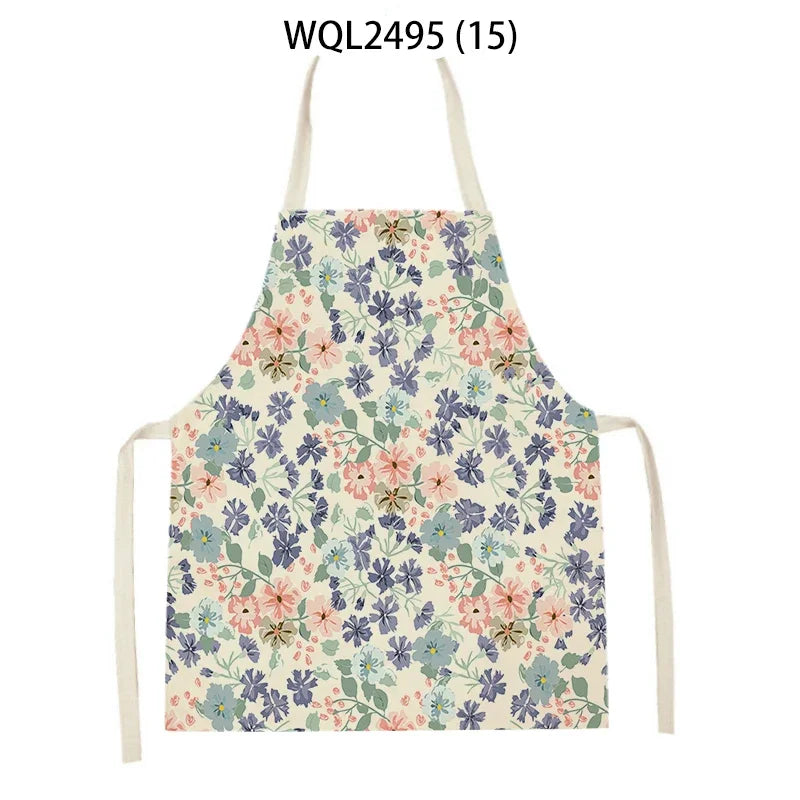 Plant Apron Kids Apron Kitchen Household Item Aprons Adult Hair Pinafore Custom Logo Kitchen Supplie Tablier Aprons 55-68cm