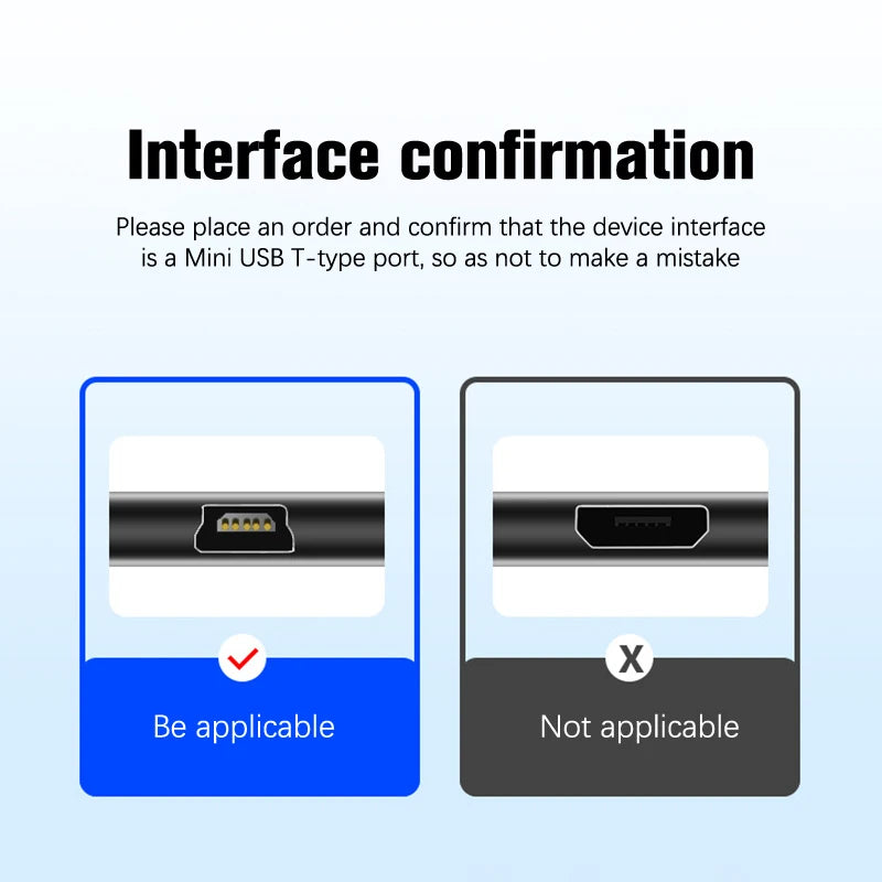Mini USB Cable USB to Mini USB Fast Data Charger Cable For MP3 MP4 Player Car DVR GPS Digital Camera Mini USB Extra Long 2M/3M