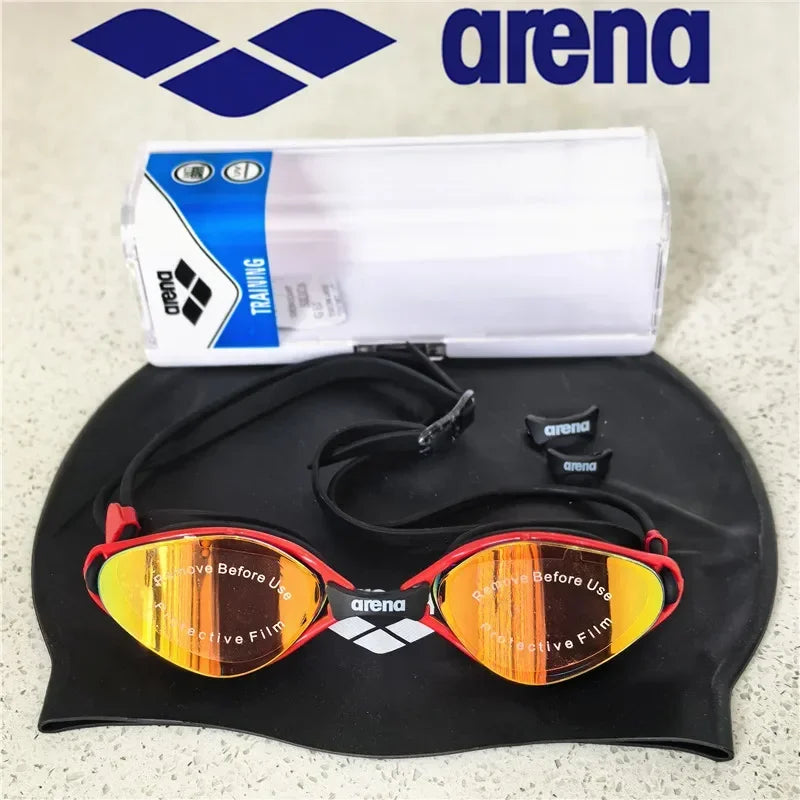 ARENA Professional Adult Anti Fog Swimming Goggles for Men and Women, Waterproof and Adjustable UV Protective Glasses