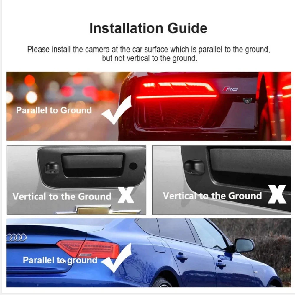 HD Vehicl Waterproof Rear View Parking Cam Auto Car Car Reverse Backup Universal Night Vision CCD HD Automobiles Reverse Camera