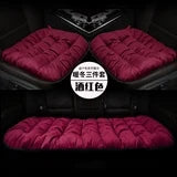 New car seat cushion single piece backless, autumn and winter universal plush anti slip cushion, warm pad three piece set