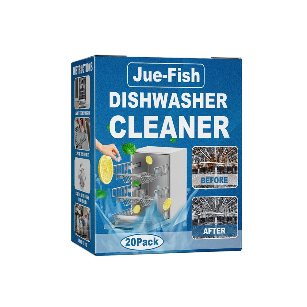 Dishwasher Cleaner Strong Oil Stain Removal Descaling Detergent Tablets Kitchen Cleaning Tools for Dishwasher Washing Machine
