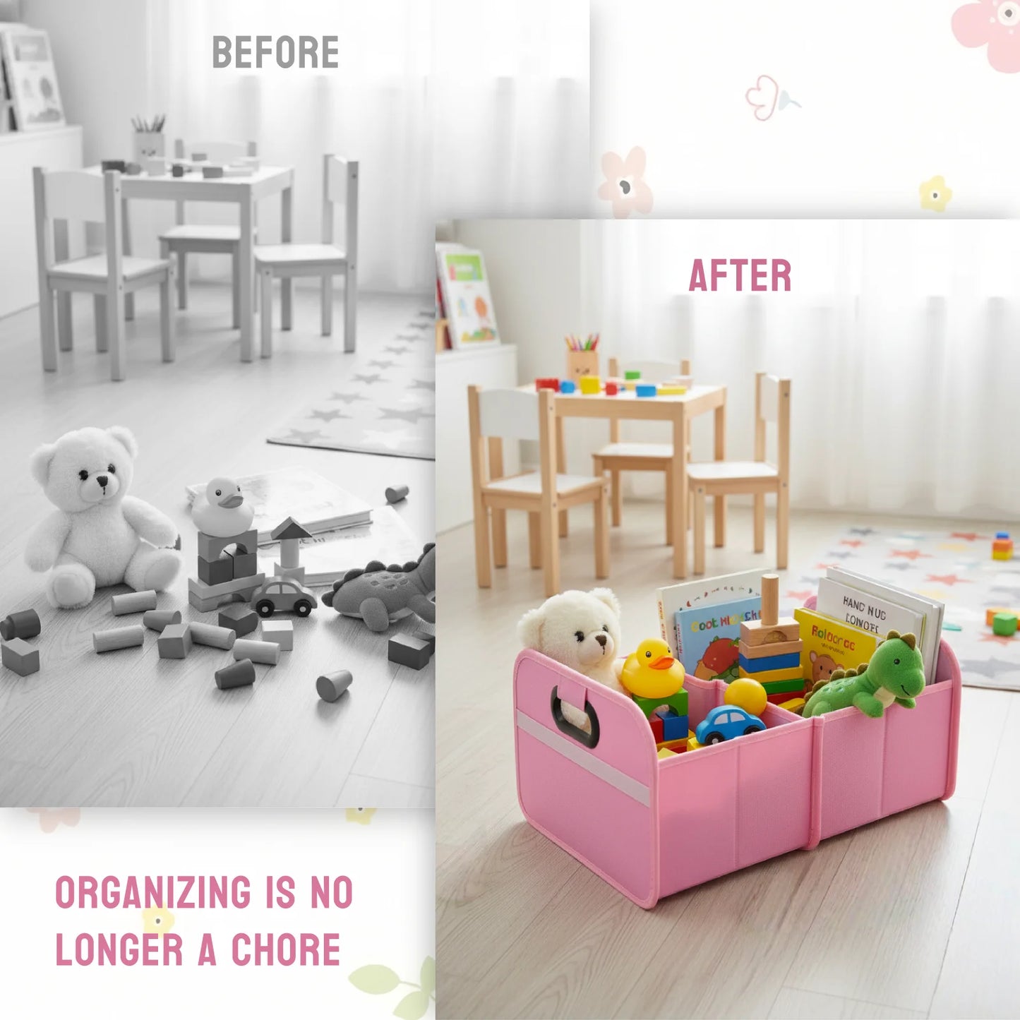 Trunk Organizer for suv, Foldable portable car storage box for camping outdoor storeroom,space saving multi functional