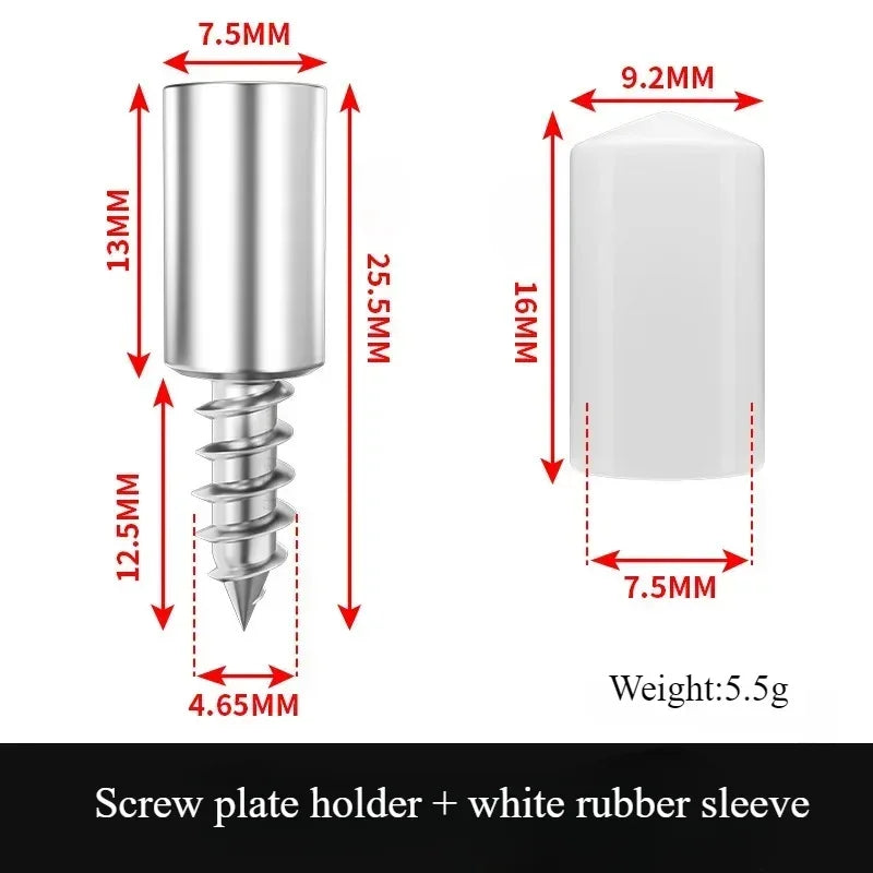 20/30/50 Set Studs and Screws Anti-slip Thread Screw Stainless Steel Screws Wardrobe Spacer Bracket Shelf Support Pin Fasteners