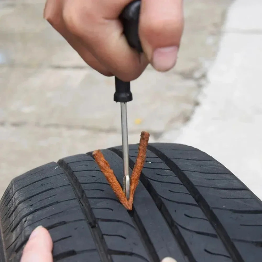 Tire Repair Tool Kit Universal Patch Strip Adhesive Suitable For Car Bicycle Truck And Motorcycle Tires Motorcycle Repair Tools