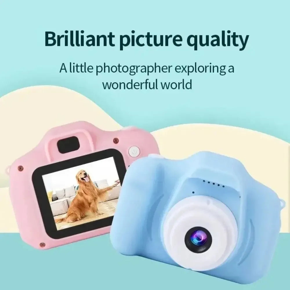 Children's Camera HD 1080P Screen Camera Video Waterproof Toy 8 Megapixel Kids Cartoon Cute Camera Outdoor Photography Toys
