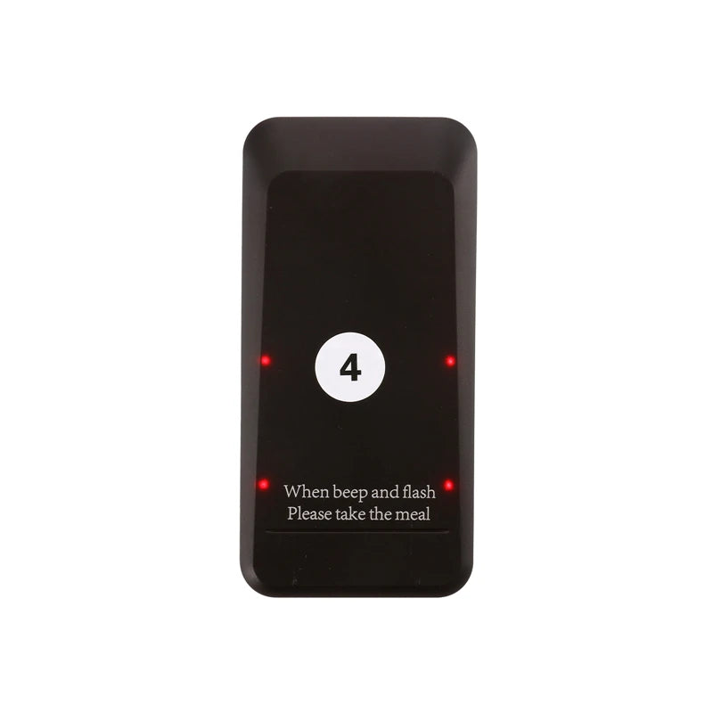 Wireless Restaurant Pager Food Truck Coasters Buzzer Pager Receiver Calling System For Bar Cafe Food Court Fast Food Shop Church