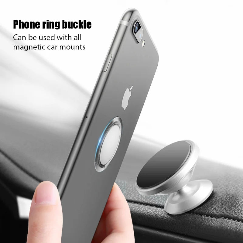 Universal Finger Ring Holder Stand Grip 360 Degree Rotating for Mobile Phone Support Car Magnetic Phone Back Sticker Pad Bracket