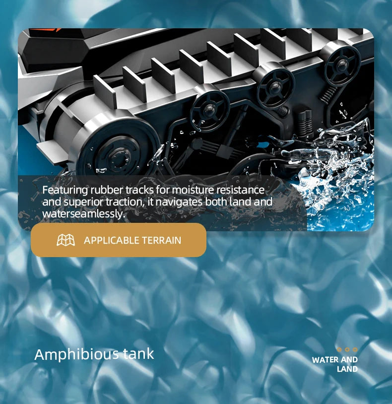 JJRC Q183 Rc Tank Car Track Remote Control Cars Off Road 4X4 2.4G Amphibious Crawler Truck Climbing Electric Model Vehicles Toys