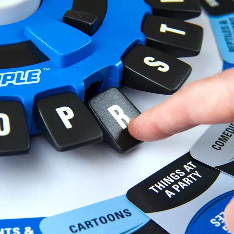 Children's Educational Table Toys English Spanish  Crazy Alphabet Game Parent-child Interactive Turntable Toy Family Game