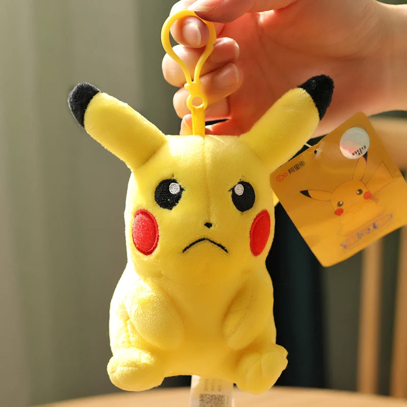 Clearance_Original Pokemon Plush Keychain Cartoon Toys Pikachu Charmander Psyduck Squirtle Snorlax Wobbuffet Doll Kids Kawai Toy
