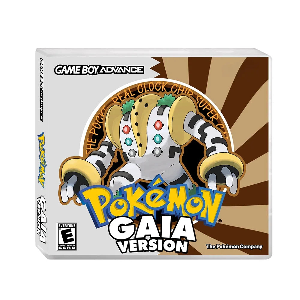 GBA RTC Pokemon  Real Clock  New Version 2.0 Game Card  Featured Popular English Games