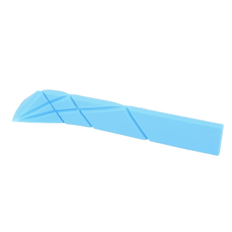 2Pcs 3 In 1 Measuring Spoons Polygons Flat Folding Multifunction Folds For Baby Complementary Food Kitchen Gadget Green