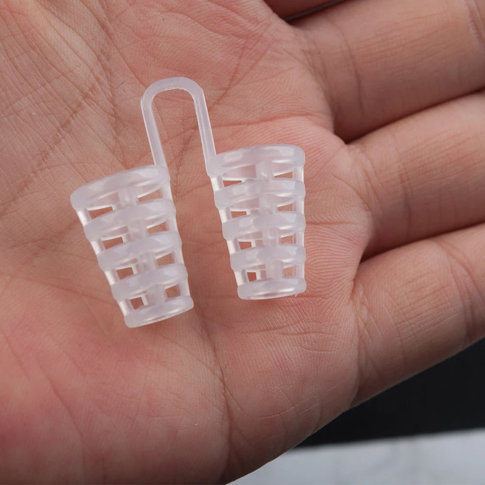 8PCS Silicone Anti Snoring Device Prevent Snoring Sleeping Prevent Nasal Congestion Snoring Nose Clip Easy Breathe Improve Sleep