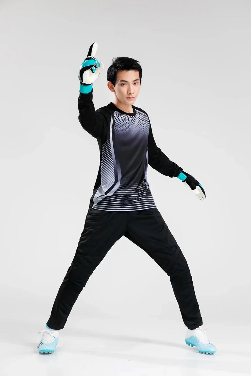 Kids Adult Men Soccer Training Pant Trousers American Football Pants Goalkeeper Sport Goal Keeper Goalie Knee Pad Sponge Protect