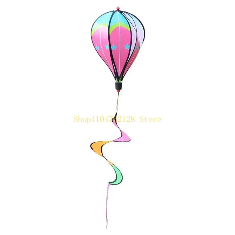 Rotating Wind Striped Tie dye Windsock Hanging Ornament Decor Supplies best sale