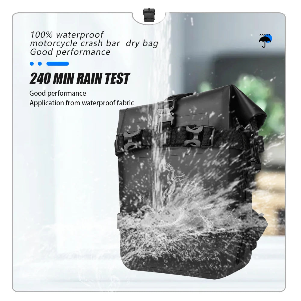 For BMW R1200GS R1250GS ADV For HONDA NC750X CB500X Motorcycle Frame Crash Bars Waterproof Bag Bumper Repair Tool Placement Bag