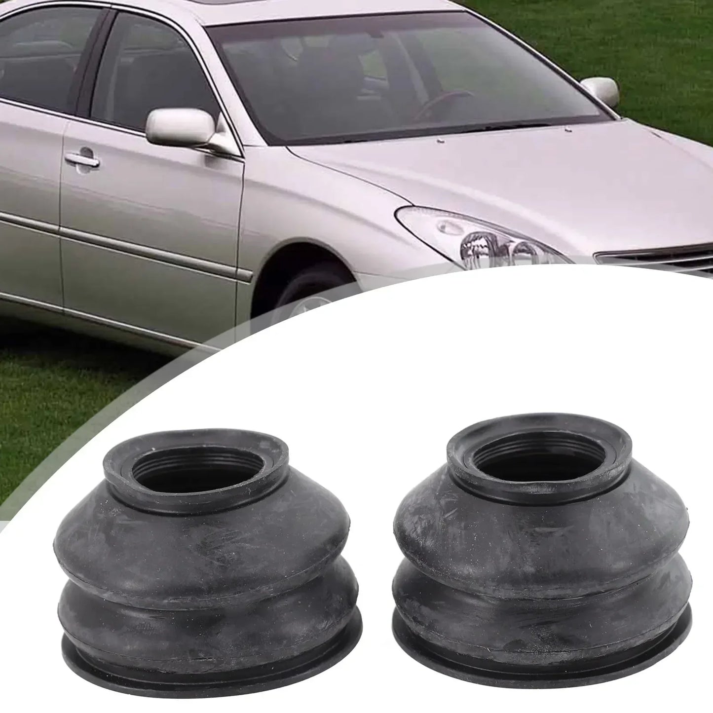 2Pcs Universal Tie Rod End And Ball Joint Dust Silicone Boots Cover 2288 23*33*41MM Clip-On Black  Ball Joints Accessories