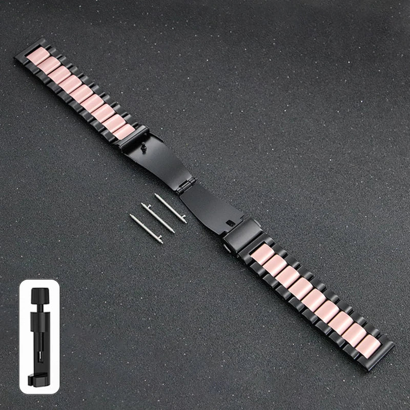 20mm 22mm 18mm 24mm Stainless Steel Strap for Samsung Galaxy Watch 6Classic 6 5 4 5Pro 40mm 44mm 43mm 47mm Gear S3 for Huawei GT