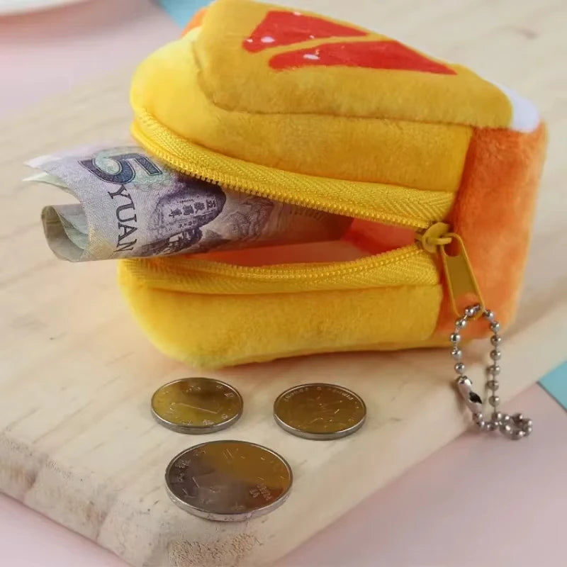 Cartoon Fruit Creative Plush Three-dimensional Coin Wallet Storage Bag School Bag Hanging Children's Holiday Gifts Cartoon Fruit