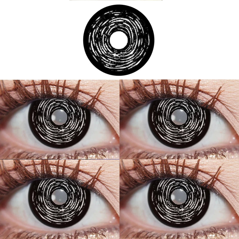 1pair Genshin Arlecchino Cosplay Color Contact Lenses Halloween Scary lens Softlens