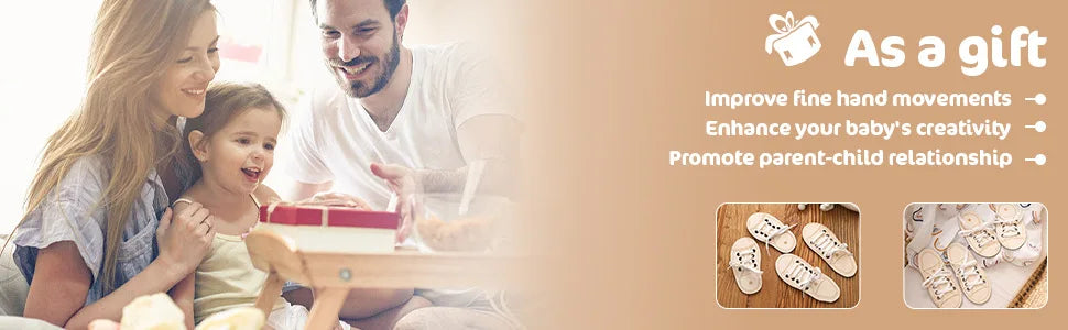 Children's Learning Shoelace Toys Wooden Wear Rope Tying Shoelace Educational Toys Kindergarten Early Education Teaching Aids