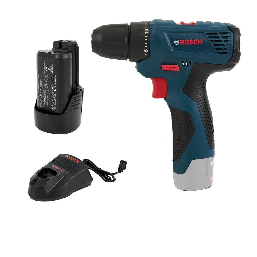 Bosch-GSR120-LI Professional Cordless Electric Hand Drill, Multi-Function Screwdriver, Power Tools, Home Screwdriver