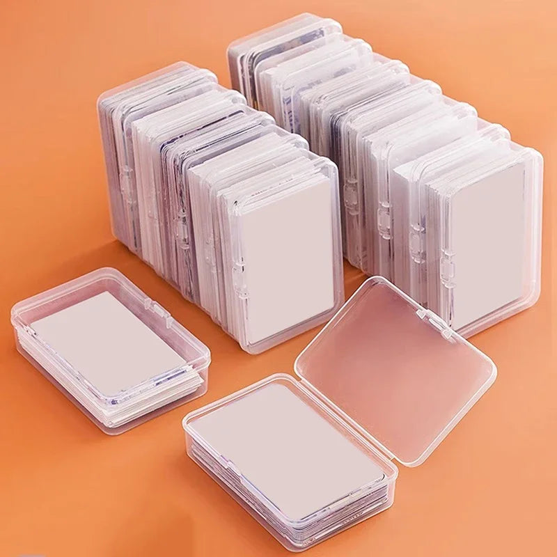 10/3Pcs Transparent Plastic Boxes Playing Cards Container Storage Case Packing Poker Game Card Box Board Games Card Organizer