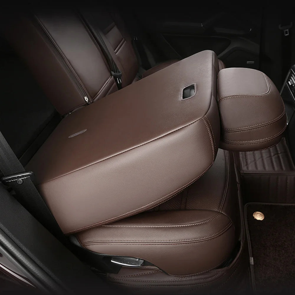 For Land Rover Range Rover Velar 2017 2018 2019 2020 Faux Leather Custom Car Seat Covers Full Set Interior Protector Accessories