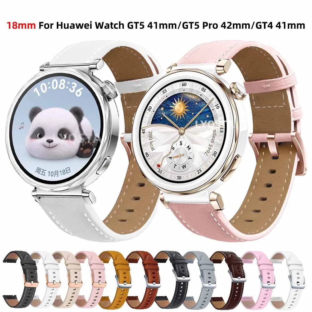 18MM Watchband For HUAWEI WATCH 5 42mm/Watch GT 4 GT 5 41mm Smart Watch Bracelet Wristband Strap For Huawei Watch GT 5 Pro 42mm