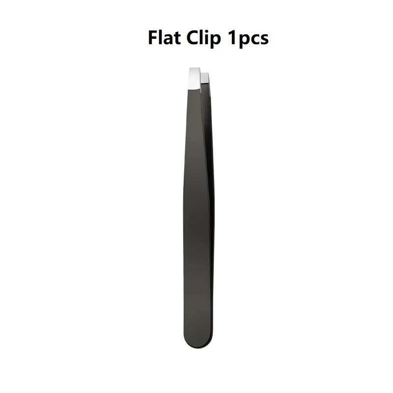 Eyebrow Tweezer Colorful Hair Beauty Fine Hairs Puller Stainless Steel Slanted Eye Brow Clips Removal Makeup Tools