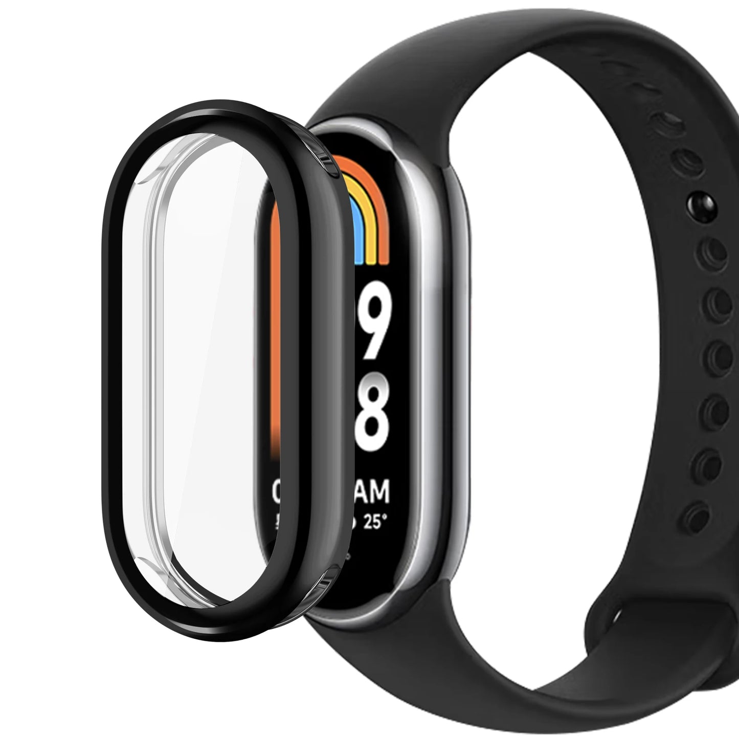 2pcs For Xiaomi Band 8 9 10  Watch Case Breathable Smart Watchband Replacement for Xiaomi Mi Band 10 9 8 Strap