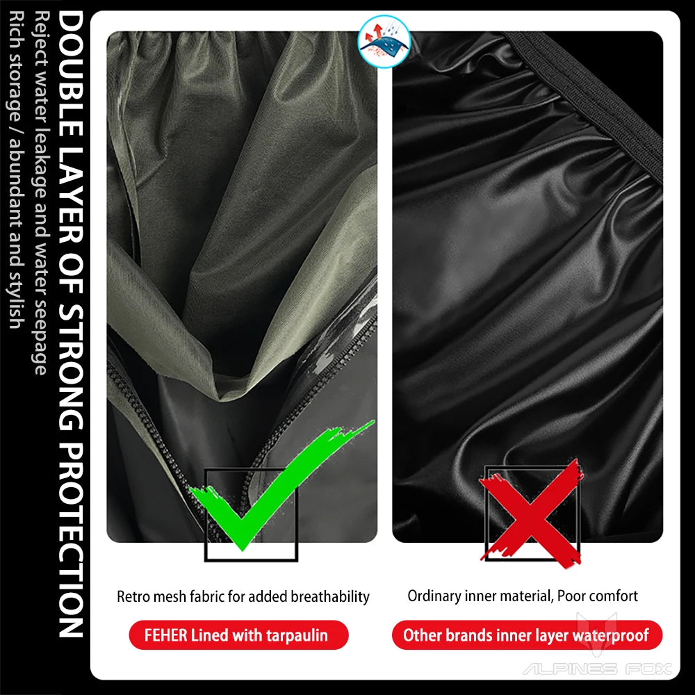 High Tube Motorbike Rain Shoe Covers Waterproof Reusable Motorcycle Cycling Bike Rain Boot Reflective Rainproof Shoes Cover