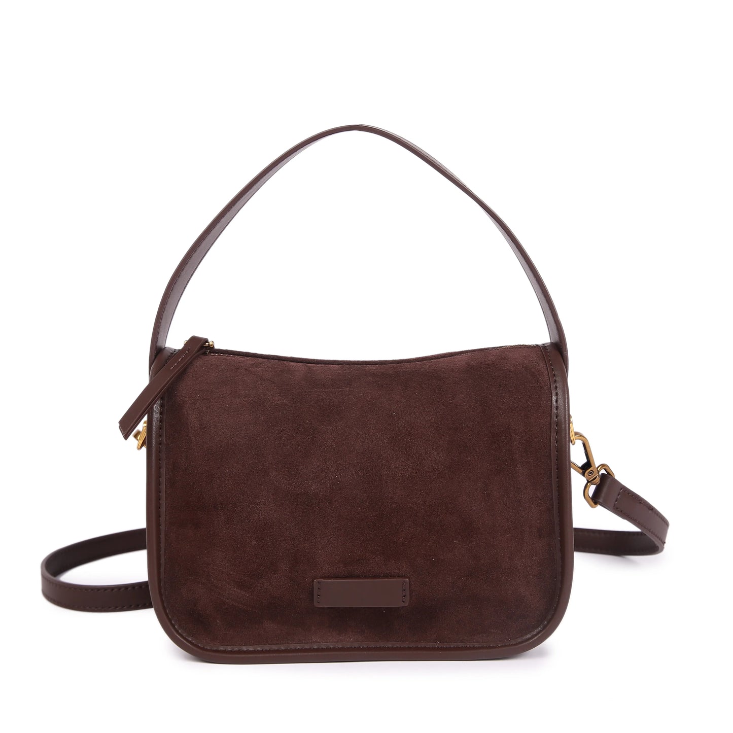 Suede Cowhide fashion ladies shoulder cross coffe bag luxury designer women brown handbag angola red
