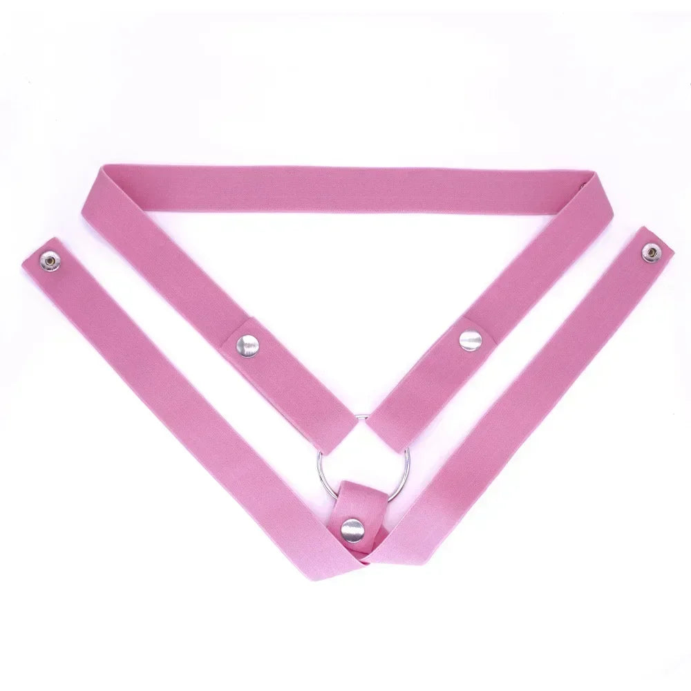 2025 New MaleChastity Cage Anti-off Device Elastic Band Auxiliary Belt ONLY Adjustable Ring Rope Les Scrotum Rings Sex Toys
