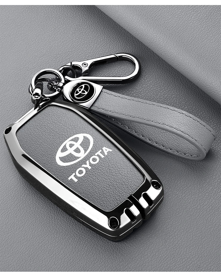 Car Remote Key Case Cover For Toyota CHR Hilux Fortuner Land Cruiser 200 Camry Corolla Crown RAV4 Highland Keychain Accessories