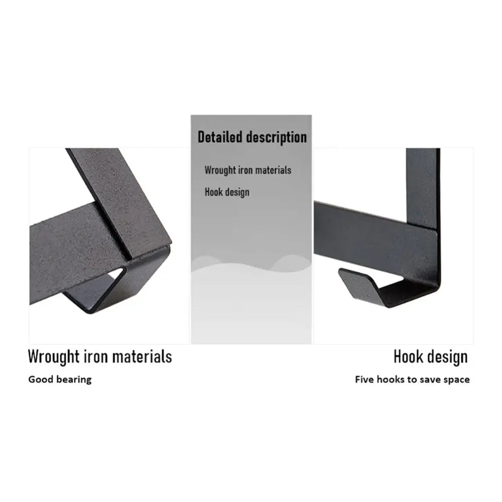 Hooks Over The Door 5 Hooks Home Bathroom Organizer Rack Clothes Coat Hat Towel Hanger Bathroom Kitchen Accessories Holder