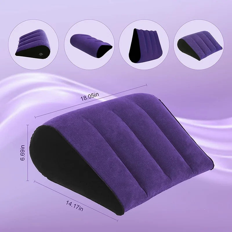 Inflatable Pillow Flocking Love Position Cushione Bed Wedge Furniture Sofa Night Games Couples Aid Pillows Husband And Wife