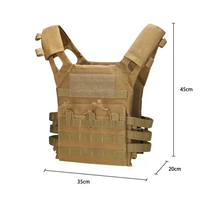 Nylon Tactical Vest Body Armor Hunting Carrier Airsoft Accessories Combat MOLLE Camo Military Army Vest CS Game Jungle Equipment