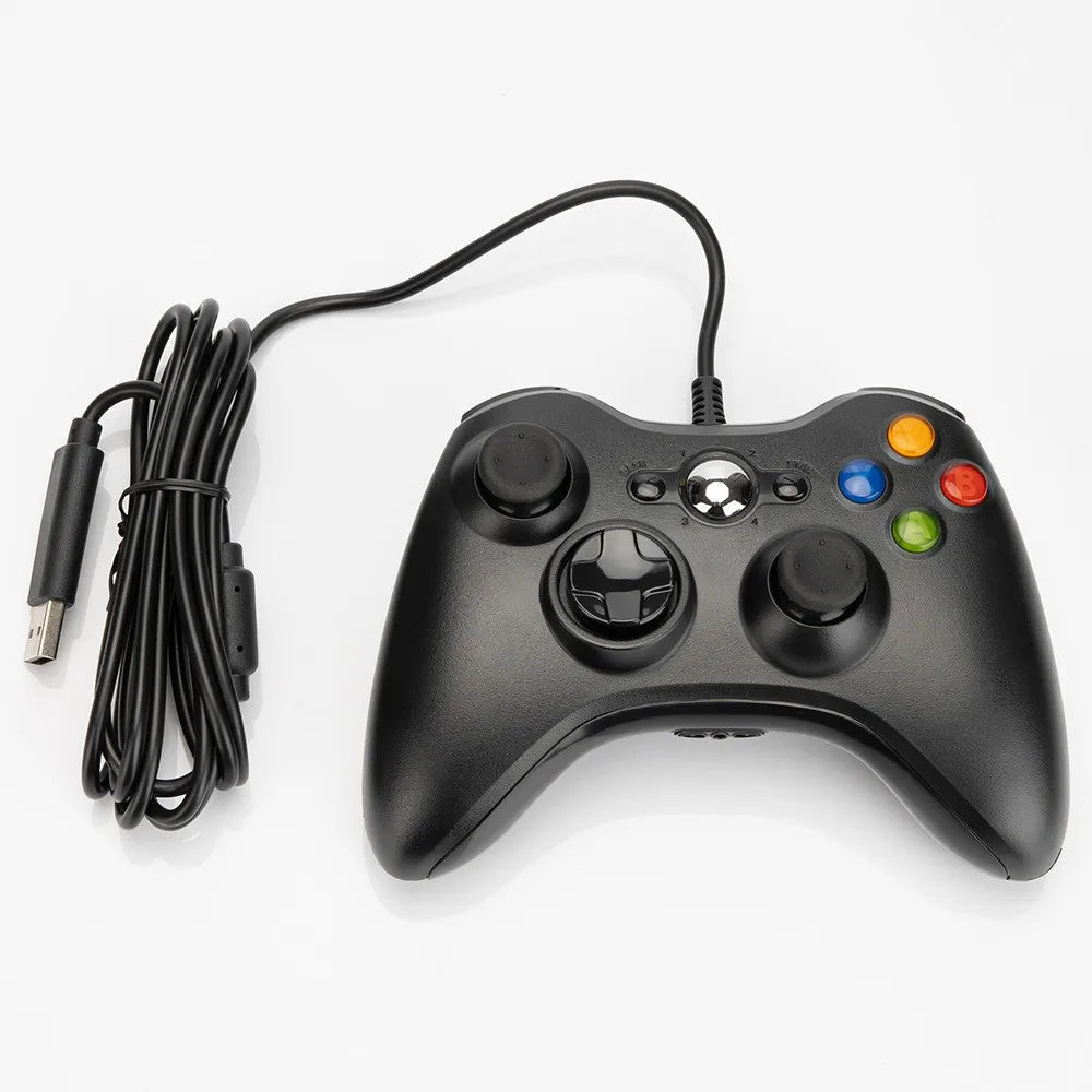 XBOX 360 wired gamepad  supports Xbox 360 slim PC gamepad  supports Steam and can adapt to Win7/10