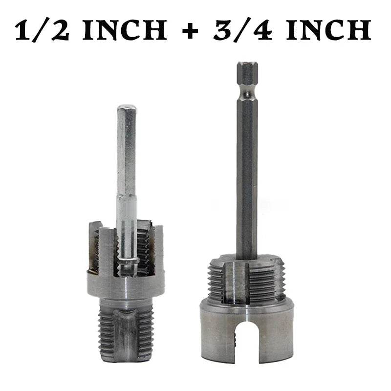 Integrated Internal and External Thread Pipe Threading Tool for 1/2-inch PPR Pipes with Taps and Dies for Thread Cutting