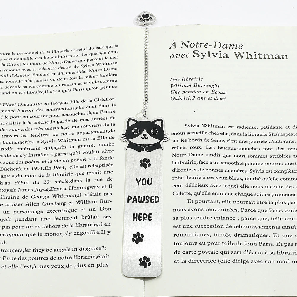 New cute cat bookmark, student birthday gift or teacher's day gift, make reading time even better.