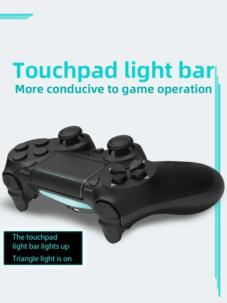 Bluetooth-Compatible Game Controller for PS4/Slim/Pro Wireless Gamepad For PC Dual Vibration Joystick For IOS/Android