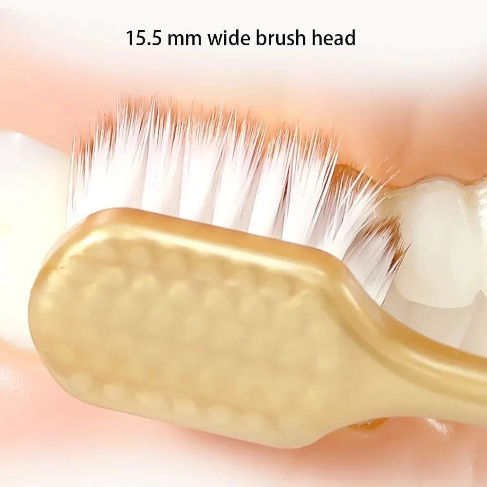 6pcs Toothbrush Adult Household Wide Head Thick Soft Silk Couple Thin And Soft Hair Toothbrush