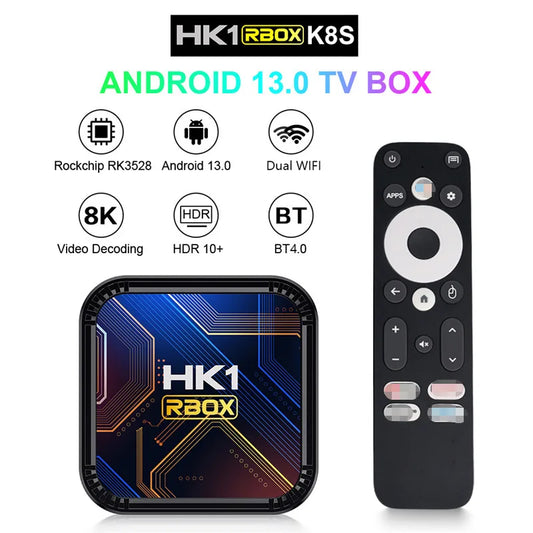 TV Box Android 13 RK3528 Quad Core HDR10 8K 2GB16GB Media Player H.265 Iptv Home Theater Streaming Media play Tvbox Smart TV Box