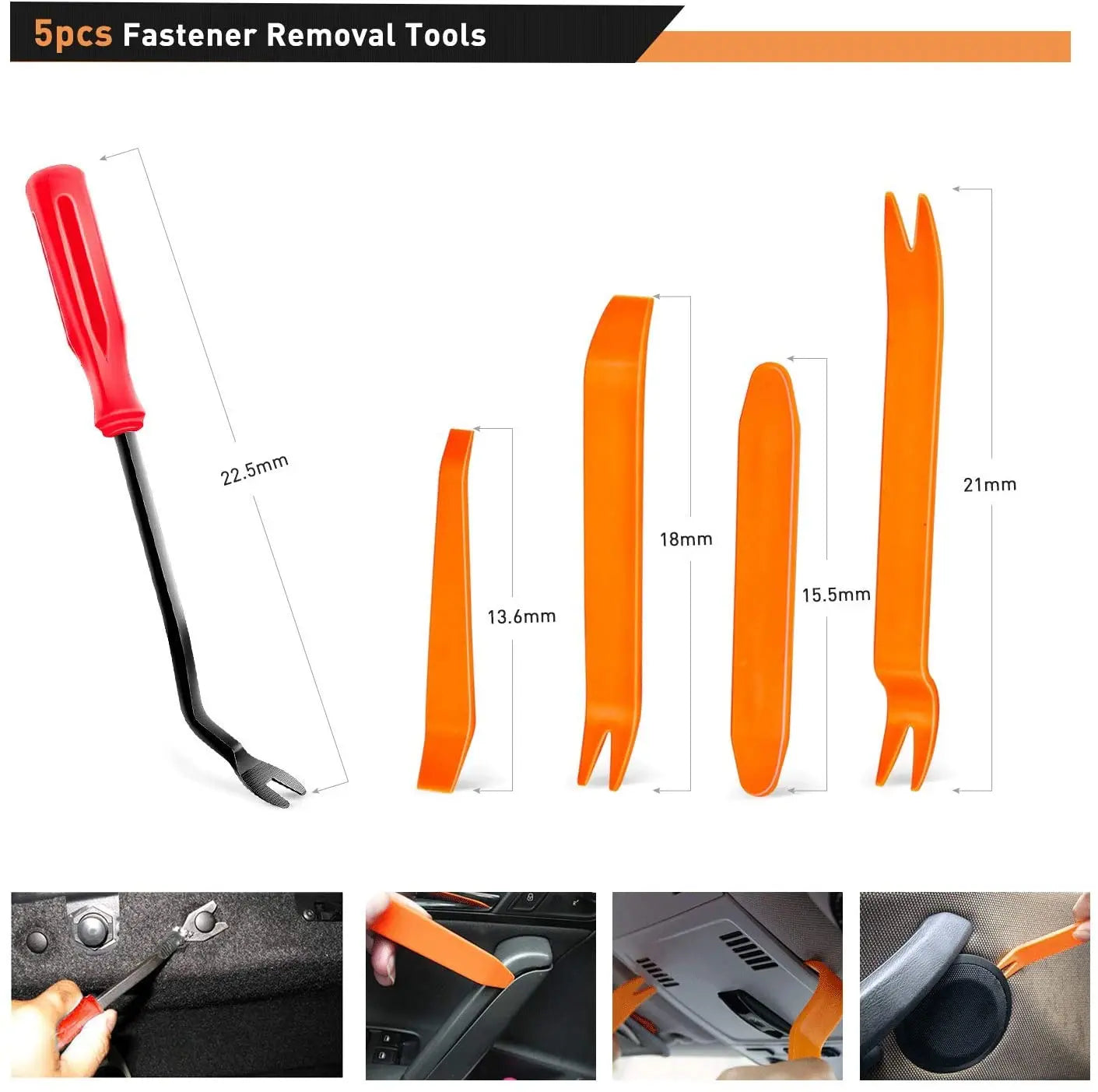 Auto Fastener Clip Kit Fender Rivet Clips Car Body Push Retainer Pin Rivet Bumper Door Trim Panel Retainer Mix Size Car Clip Set