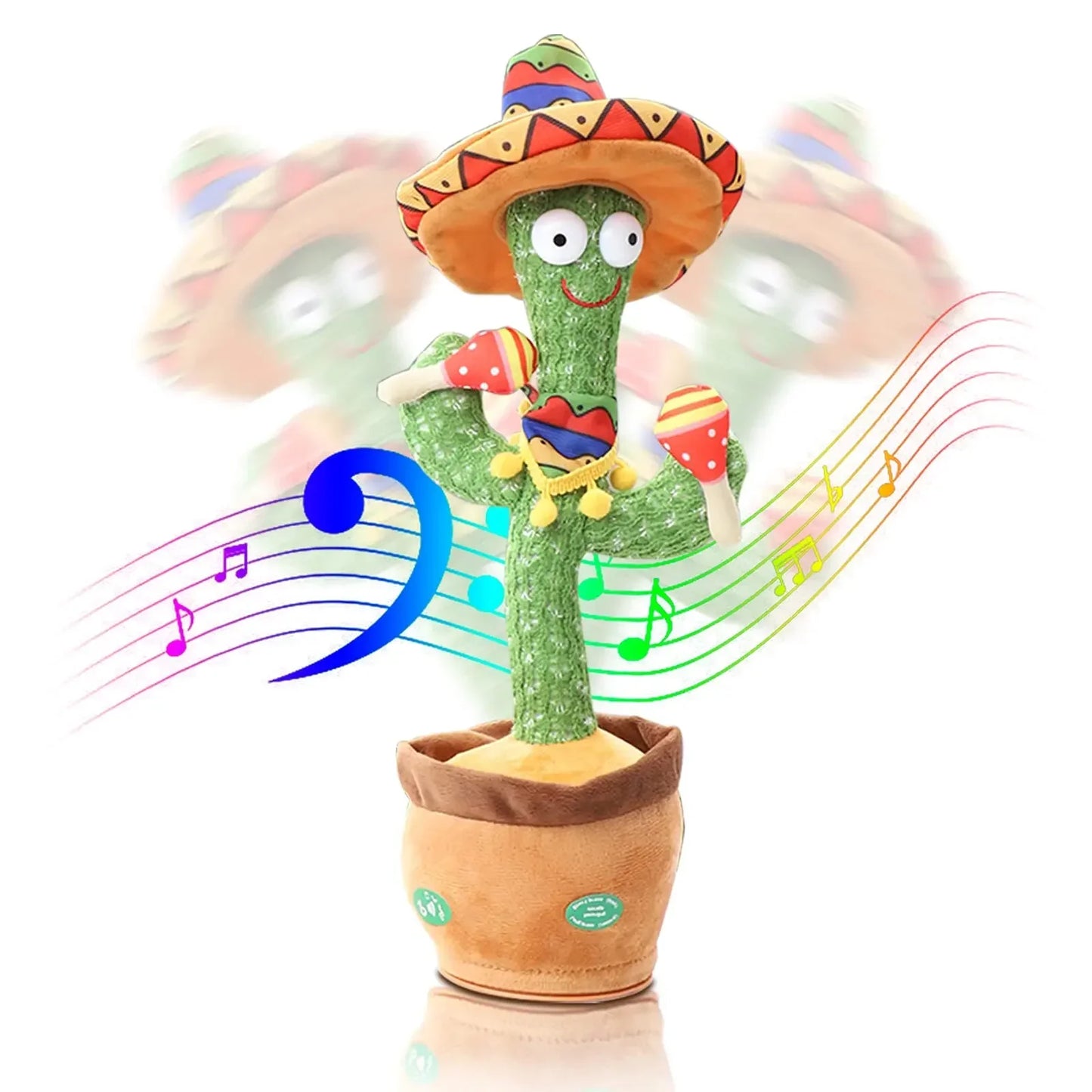 Dancing Cactus Talking Cactus Baby Toys for 0-6 Months 6-12months 1 Year Old Recording Repeats What You say Baby boy Girl Gifts