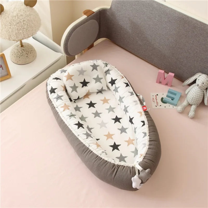 2025 Breathable Detachable and Washable Portable Baby Bassinet - Bionic Travel Crib