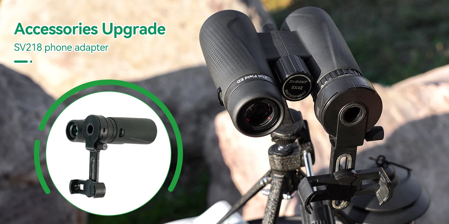 Svbony SA205 Binoculars ED Flat-field 8X42/10X42 Professional IP67 Waterproof BAK4 Twist-up Eyecups for Travelling Bird Watching