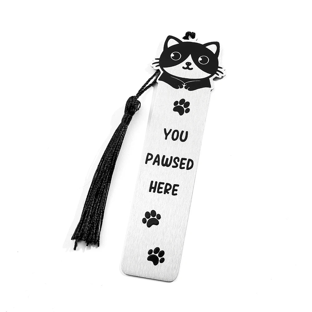 New cute cat bookmark, student birthday gift or teacher's day gift, make reading time even better.